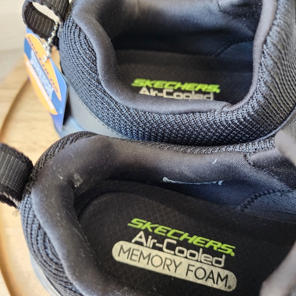 Skechers men's bounder inshore black sneakers - Picture 6 of 9